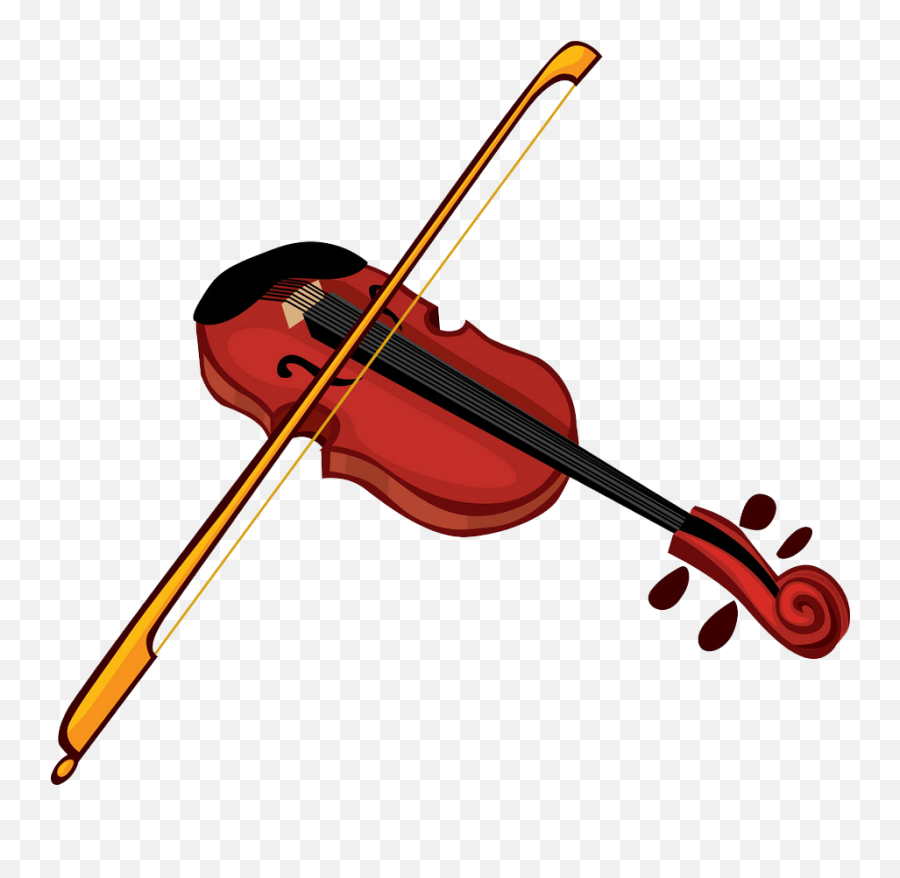 Violin 1 Png Transparent - Clipart World Violin Clipart Vector Stock Emoji,Violin Transparent Background