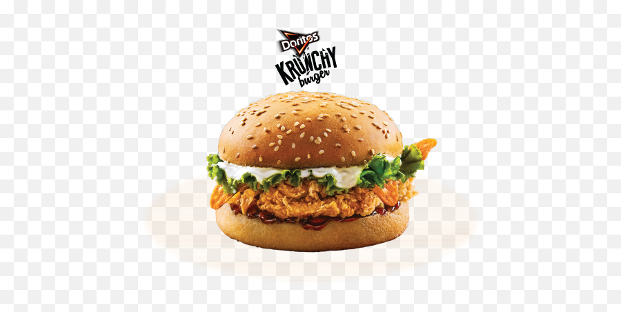 Download Doritos Krunchy Burger - Hamburger Png Image With Hamburger Bun Emoji,Hamburger Transparent Background