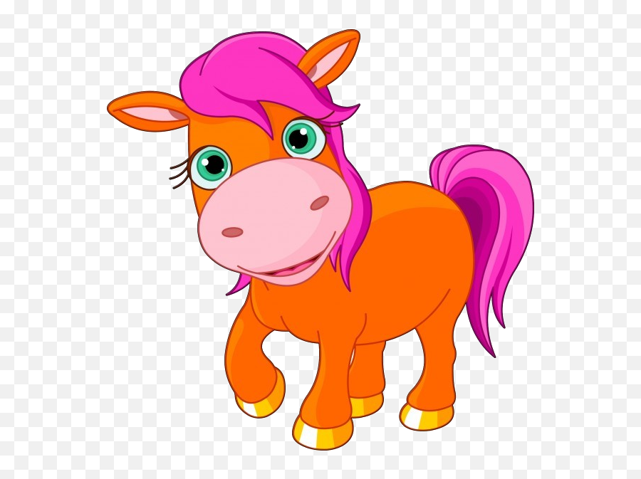 Cartoon Horse Clipart - Pony Clipart Emoji,Pony Clipart