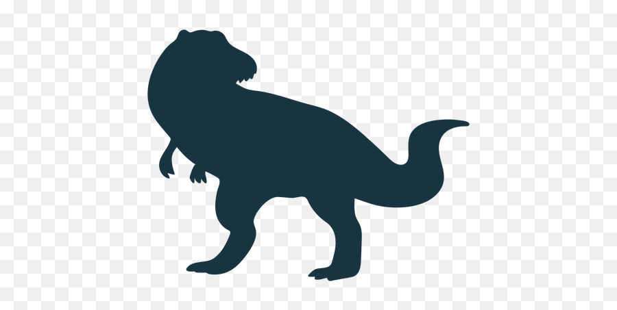 Trex Dinosaur Silhouette - Siliueta De Dinosaurio Emoji,Trex Png