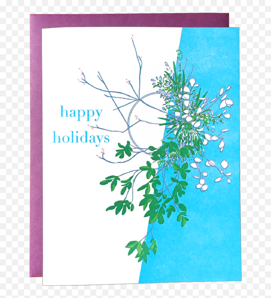 Modern Wreath Holiday Card Emoji,Holiday Wreath Png
