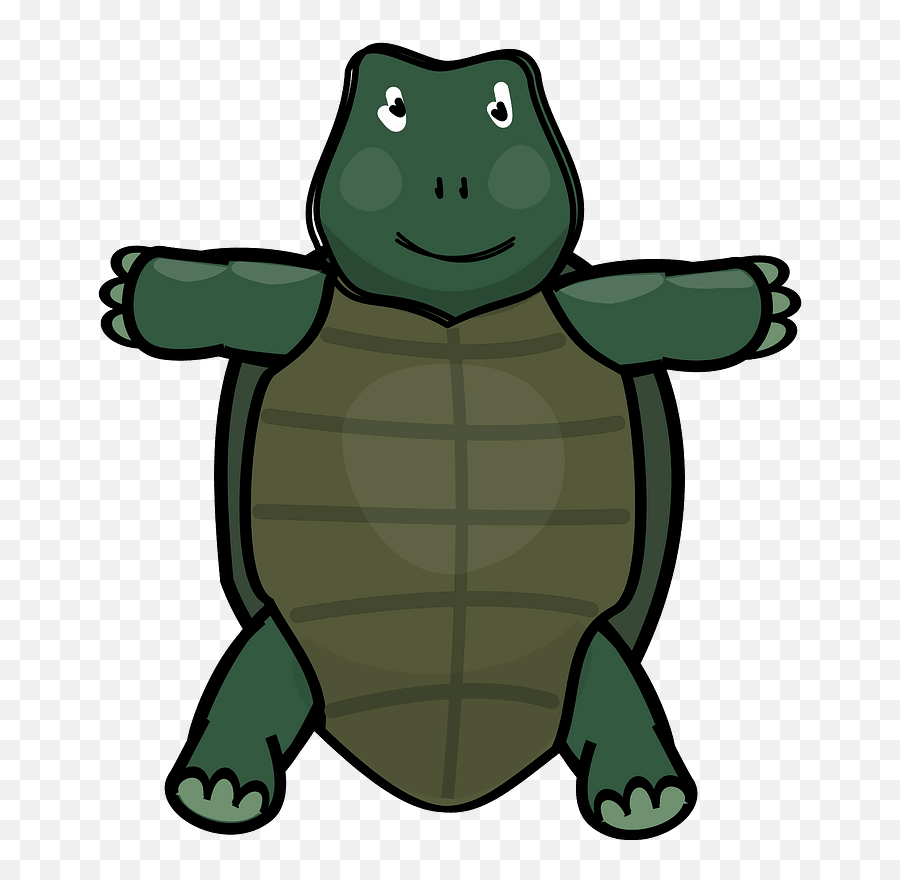Cute Turtle Silhouette Png - Animal Figure Emoji,Turtle Clipart