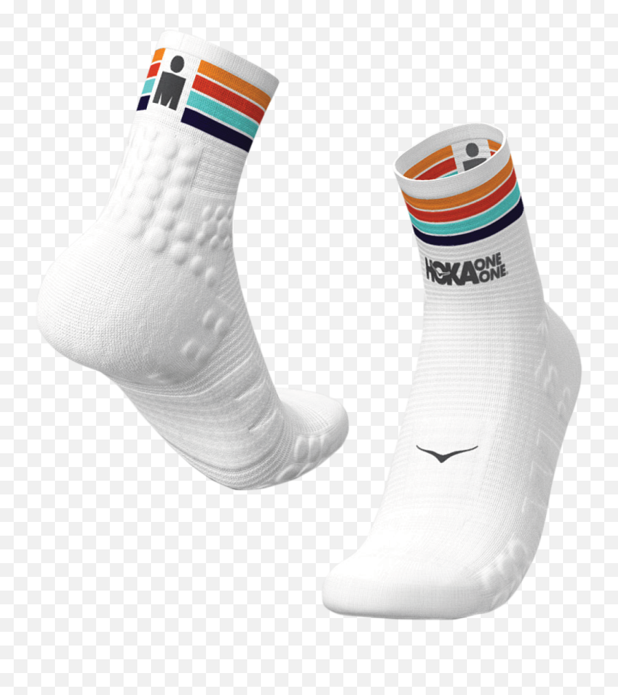 Ironman Hoka Sunset Run High Socks Emoji,Transparent Socks