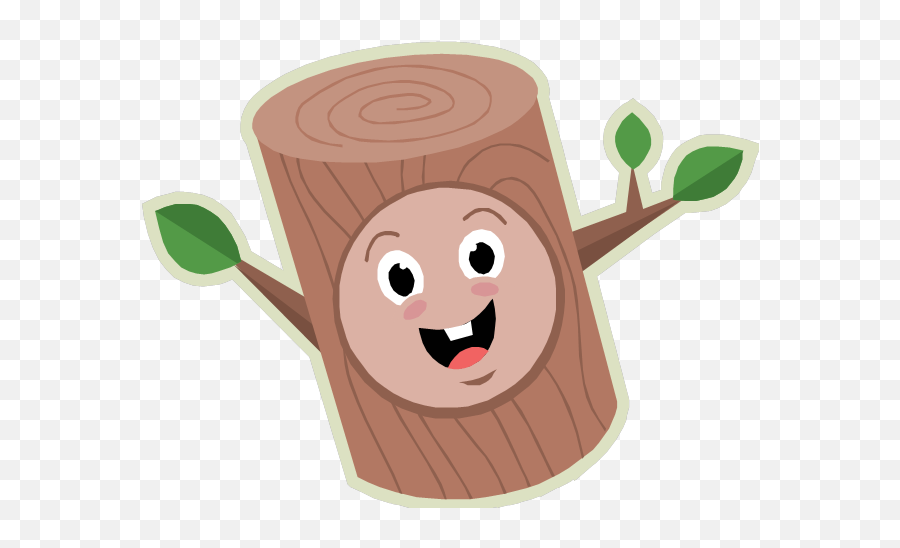 Happy Log Clipart - Happy Log Clip Art Emoji,Log Clipart