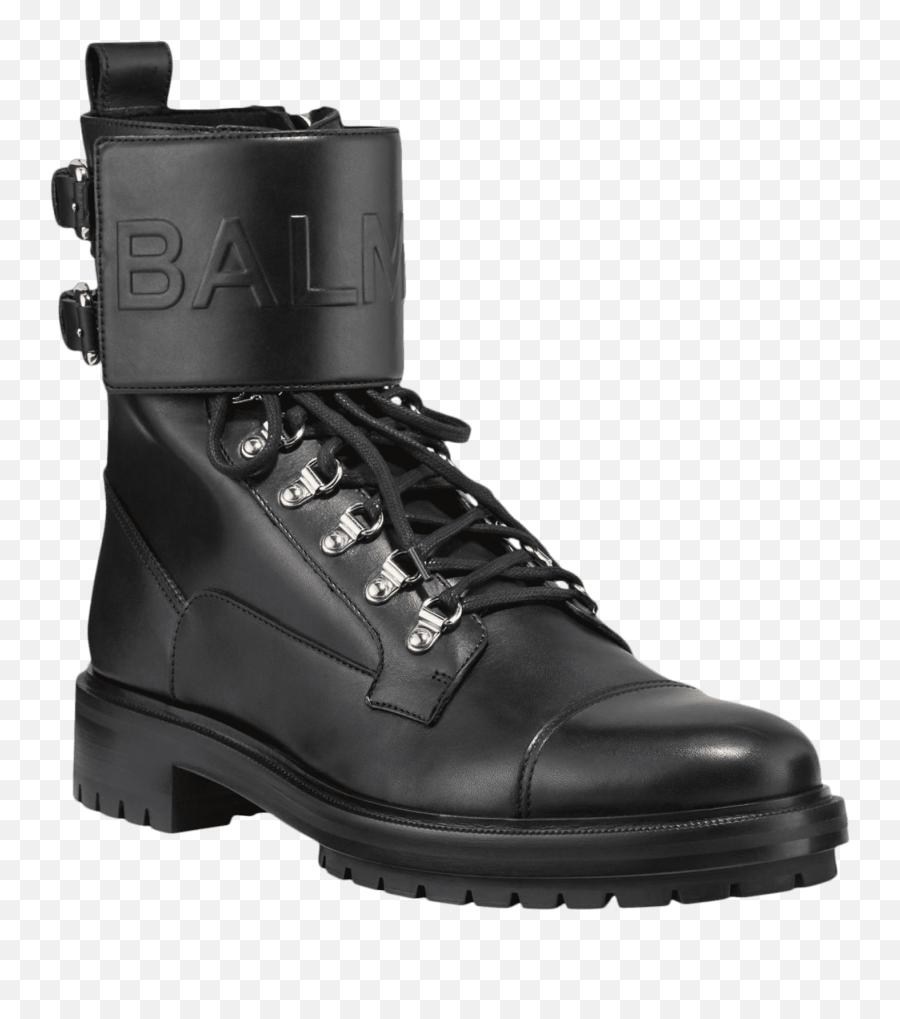 Proenza Schouler Cap - Toe Laceup Back Boot Black Lace Up Emoji,Balmain Logo