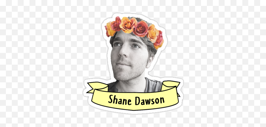 Shane Dawson With Flower Crown - Shane Dawson Clipart Emoji,Shane Dawson Logo