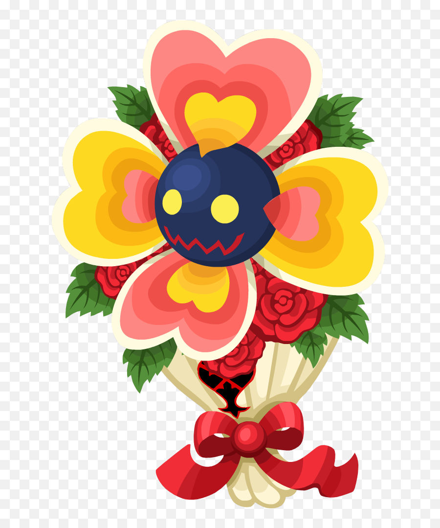 Creeper Bouquet Khx - Flower Bouquet Clipart Full Size Kingdom Hearts Heartless Mischievous Bouquet Emoji,Flower Bouquet Clipart