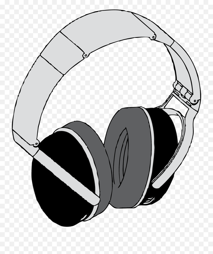 Cool Easy Drawing Of Headphones Clipart - Headphones Clip Art Emoji,Headphones Clipart