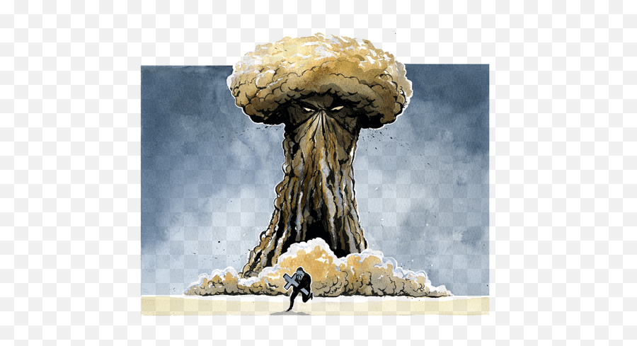 Explosive Nuclear Bomb Mushroom Cloud - Cristoes Na Segunda Guerra Mundial Emoji,Mushroom Cloud Png