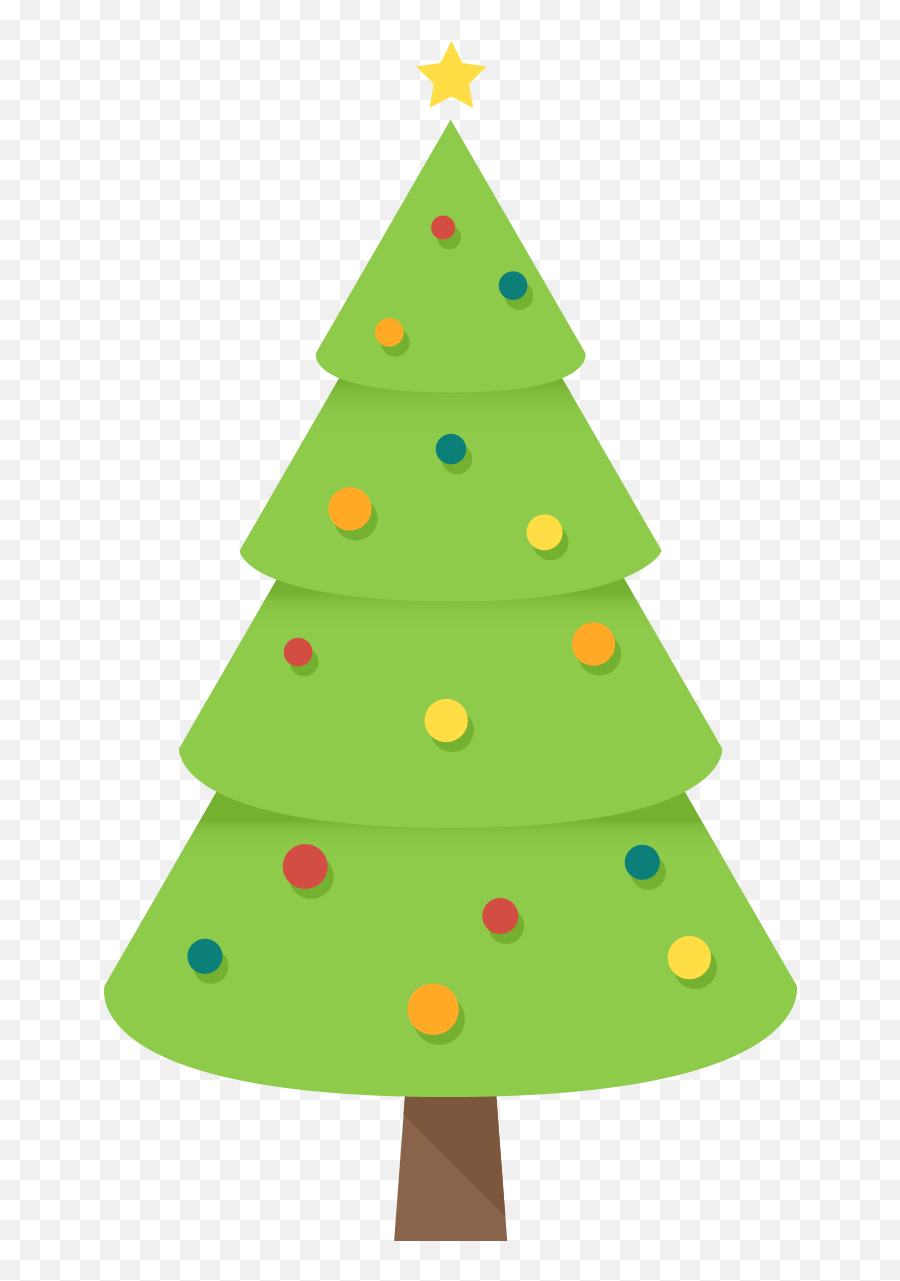 Christmas Tree Clipart Free Clip Art - Cone Christmas Tree Clipart Emoji,Christmas Tree Clipart