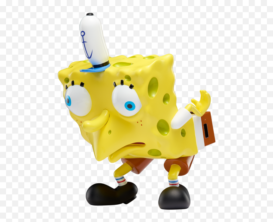 Spongebob Meme Figure Transparent Cartoon - Jingfm Mocking Spongebob Meme Toy Emoji,Spongebob Meme Png