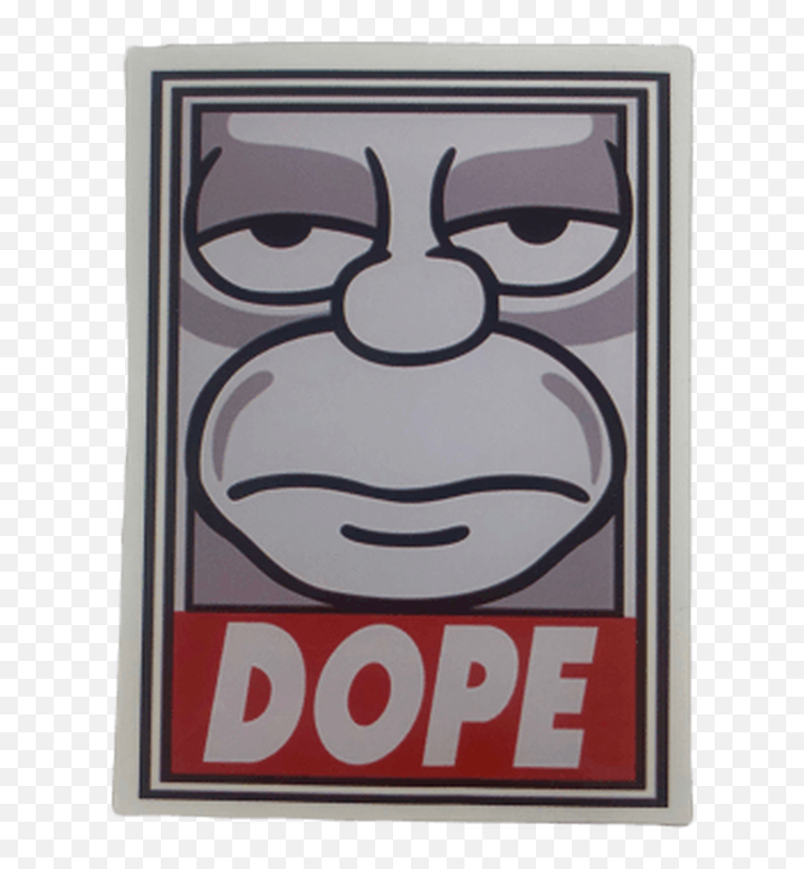 Dope Die Cut Sticker - Homero Simpson Dope Emoji,Dope Png