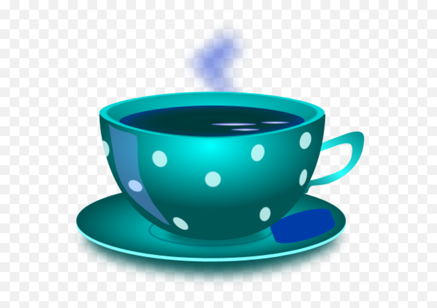 Download Hd Cup Of Tea Clipart - Free Blue Tea Cup Clip Art Emoji,Tea Clipart