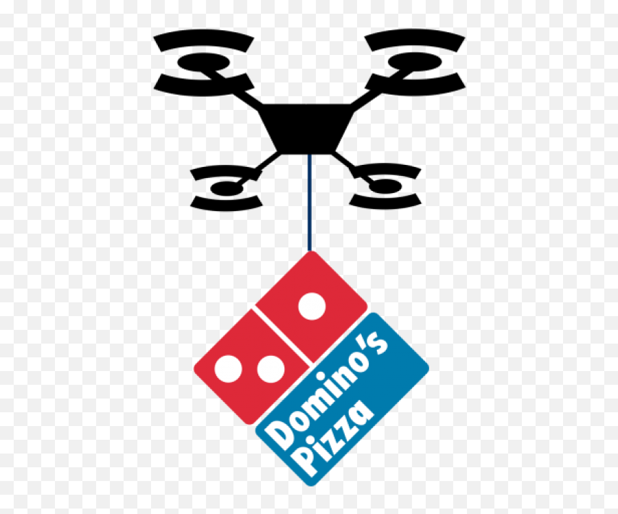 Pizza Delivered Via Drone - Dominos Pizza Emoji,Dominos Pizza Logo