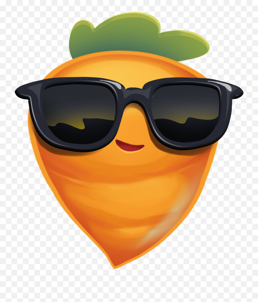 Download Carrot With Glasses - Carrot Sunglasses Png Image Carrot Sunglasses Emoji,Cool Sunglasses Png