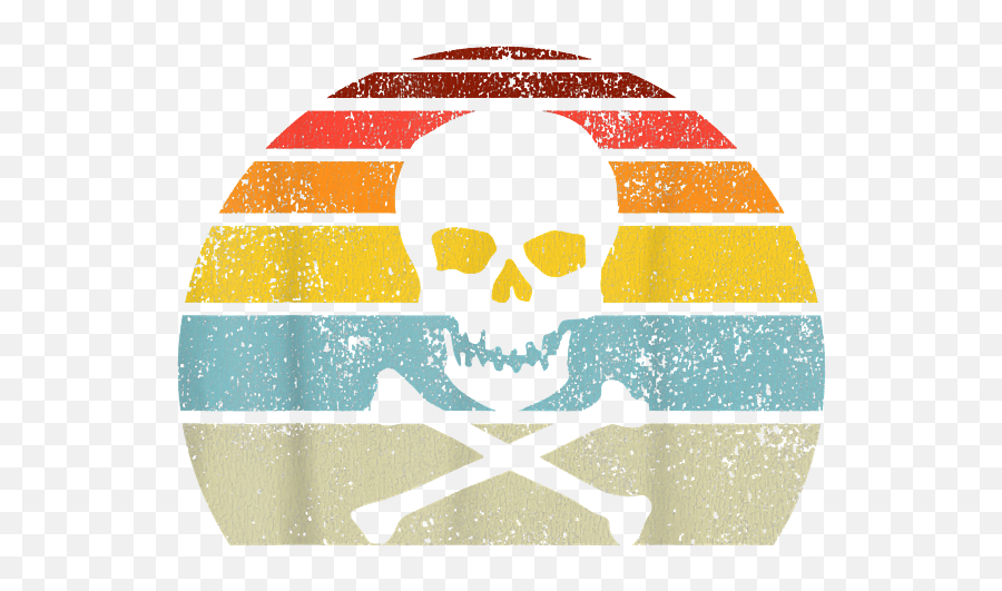Vintage Pirate Skull Crossbones Flag Retro Style Halloween Emoji,Skull And Crossbones Transparent
