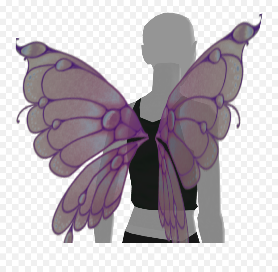 Purple Butterfly Wings U2013 Universalavatars Emoji,Butterfly Wing Clipart