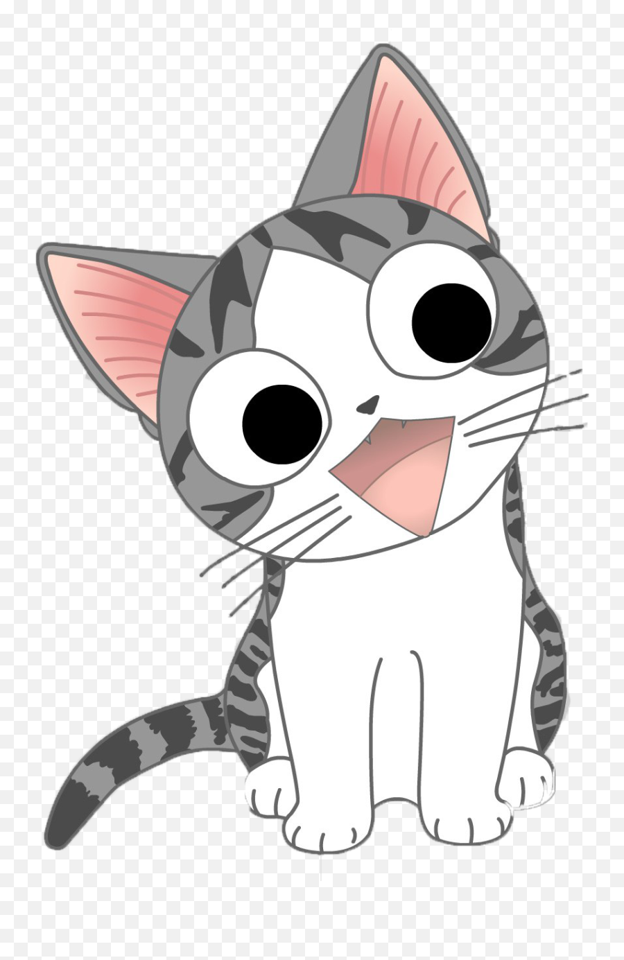 Cute Anime Cat Png Transparent Image Png Arts Emoji,Cute Cat Png