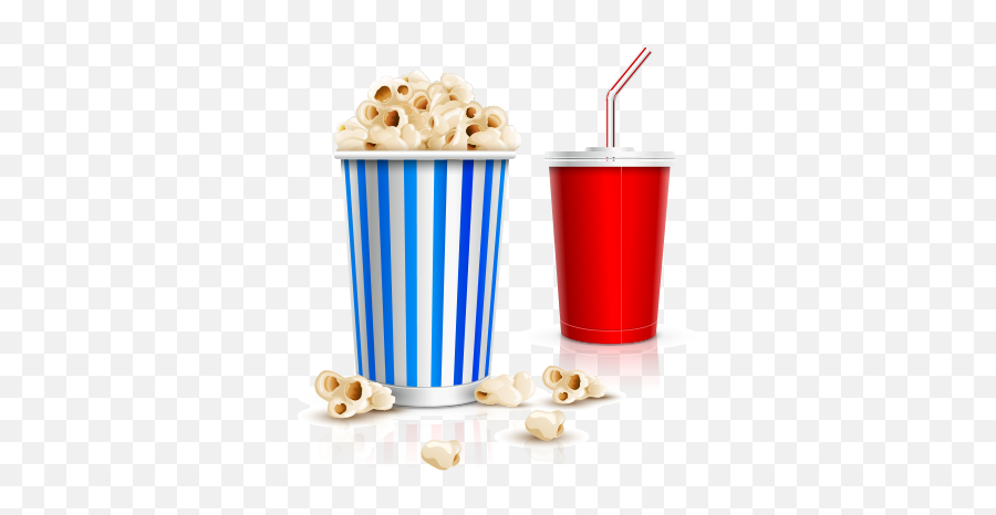 Popcorn And Drink Clipart - Popcorn And Drink Png Full Popcorn And Drinks Vector Emoji,Drink Clipart