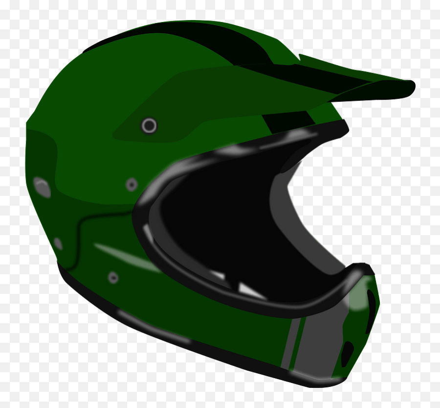 Green Motorcycle Helmet Clipart - Helmet Clipart Emoji,Helmet Clipart