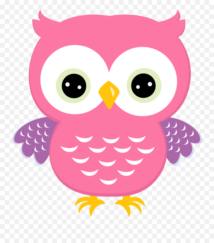 Owls Clipart Pink Owls Pink Transparent Free For Download - Baby Owl Clipart Png Emoji,Owl Clipart Black And White