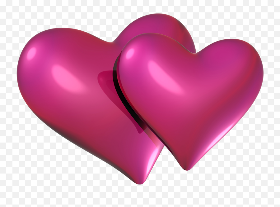 Two Hearts Png Hd Png Mart - Red And Pink Hearts Emoji,Hearts Png