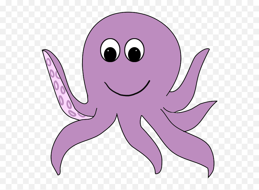 Cartoon Octopus Transparent Background - Transparent Background Cartoon Octopus Png Emoji,Octopus Clipart