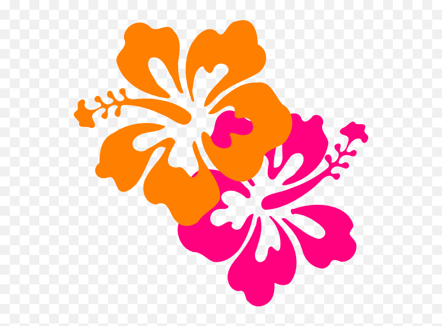 Hawaiian Flower Clipart Free - Clip Art Bay Hawaiian Hibiscus Clip Art Emoji,Hawaiian Flower Clipart