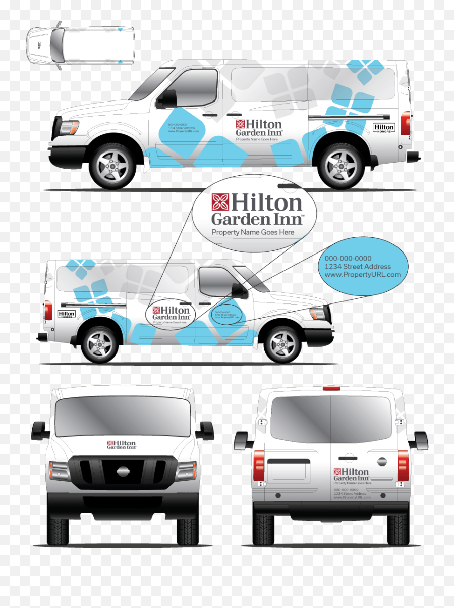 Nissan Nv Van Wrap - Commercial Vehicle Emoji,Hilton Garden Inn Logo