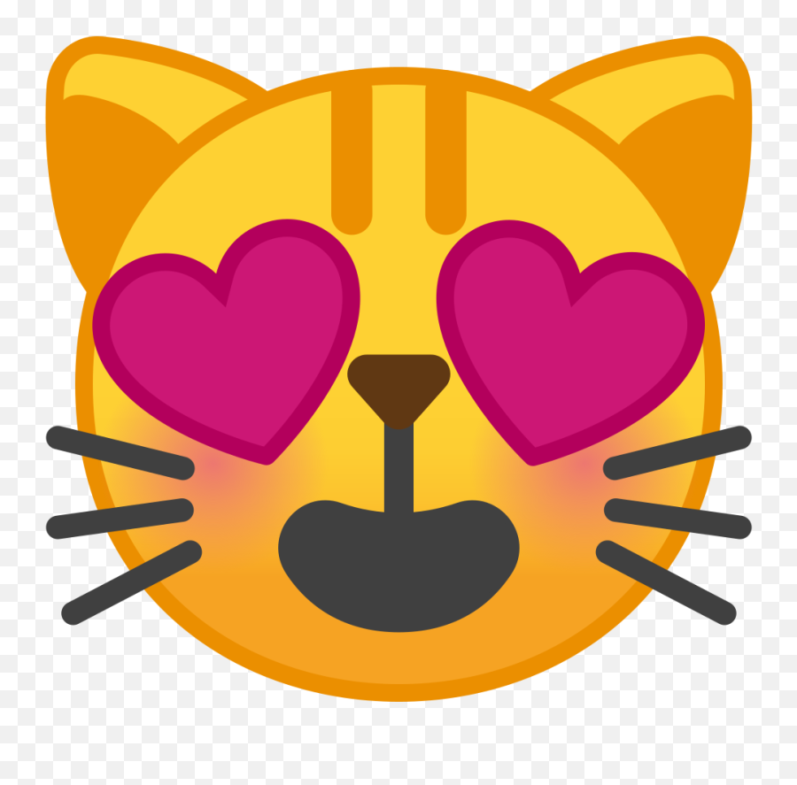 Smiling Cat With Heart - Emoji Cat,Heart Eyes Emoji Png