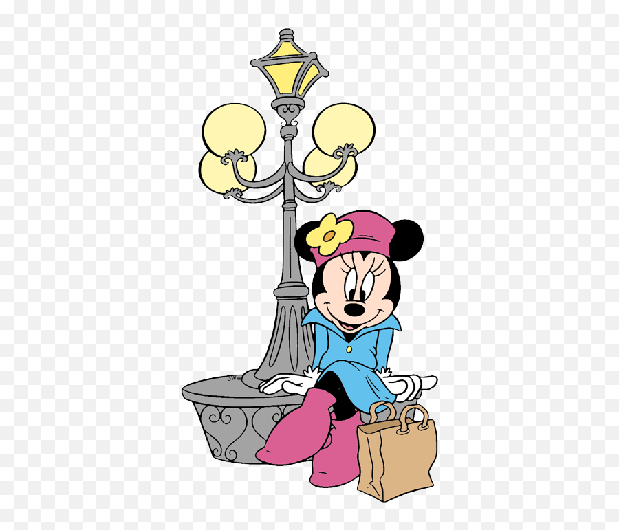 Minnie Mouse Clip Art 8 - Minnie Paris Coloring Emoji,Paris Clipart