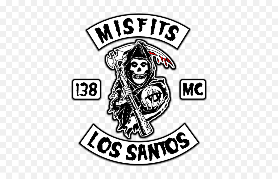 Misfits Mc Emblems For Gta 5 Grand Theft Auto V - Sons Of Anarchy Emoji,Misfits Logo
