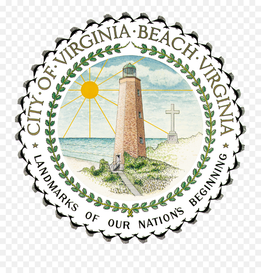 Seal Of Virginia Beach Virginia - Cape Henry Lighthouse Emoji,Virginia Png