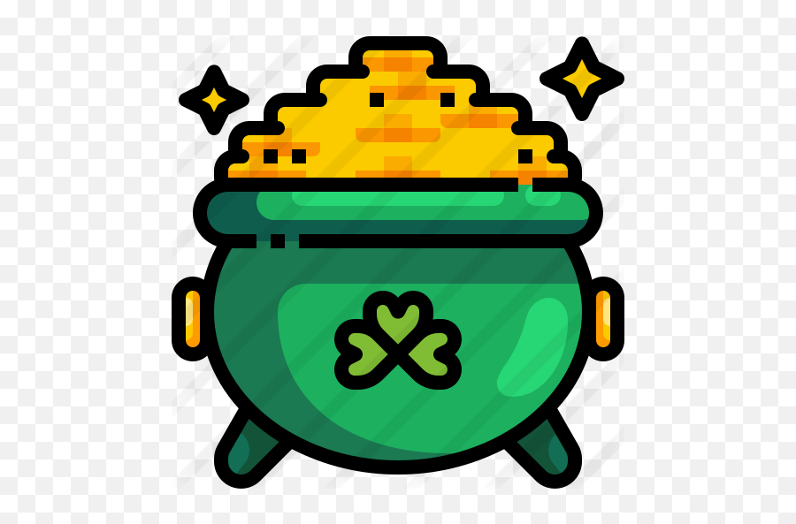 Gold Pot - Pot Of Gold Icon Emoji,Pot Of Gold Png