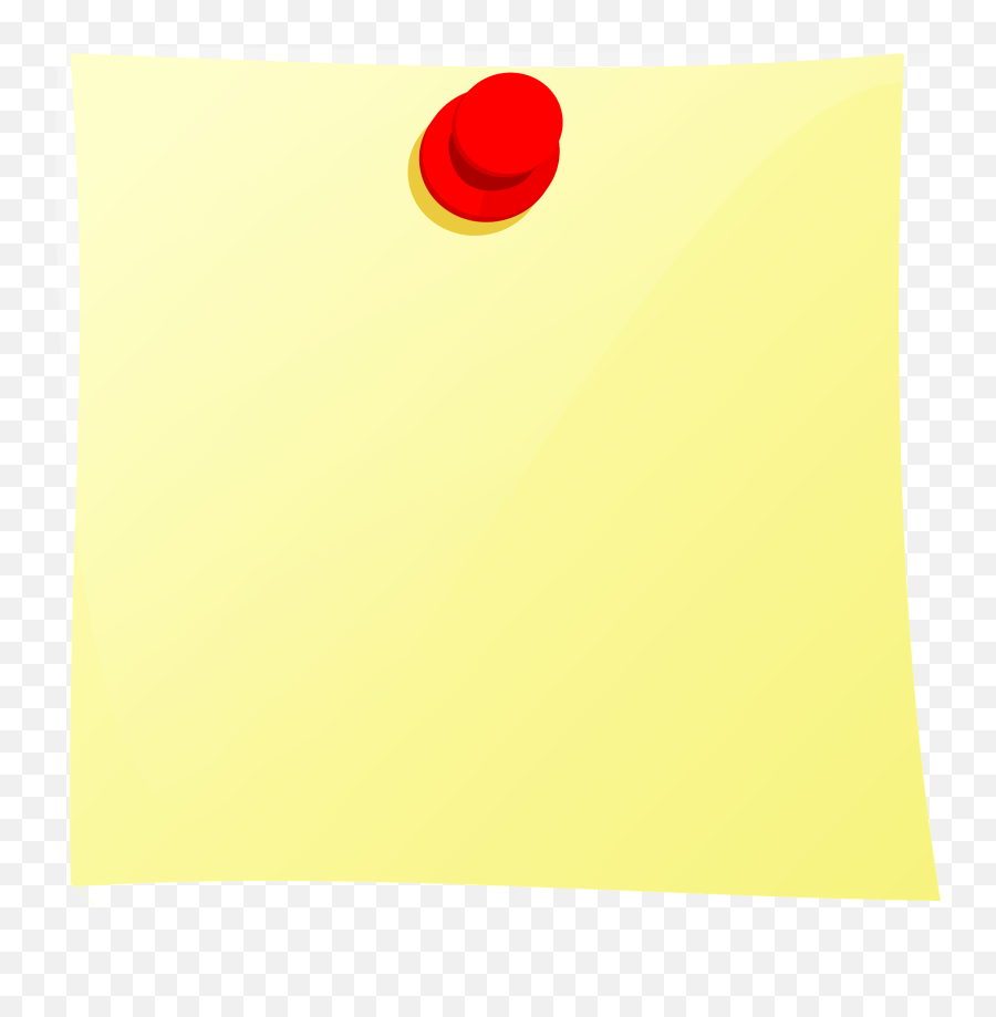Note And Thumbtack Clipart - Dot Emoji,September Clipart