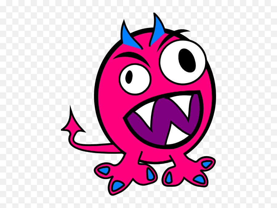 Monster Clipart 2 - Wikiclipart Mean Monster Clip Art Emoji,Monster Clipart