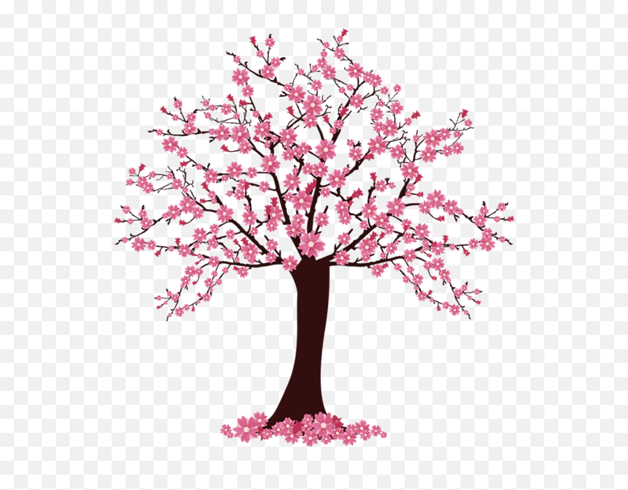 Cherry Blossom Tree Clip Art - Cherry Blossom Tree Clipart Cherry Blossom Tree Png Clipart Emoji,Cherry Blossom Png