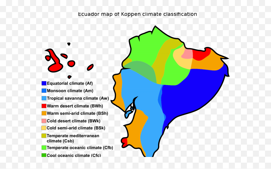 Heat Clipart June Weather - Koppen Climate Classification Koppen Climate Classification Ecuador Emoji,June Clipart