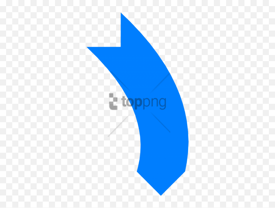 Blue Curved Arrow Png Transparent Images U2013 Free Png Images - Horizontal Emoji,Curved Arrow Png