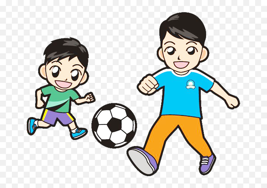 Soccer Ball Clipart Png - Boy Play Soccer Clpart Emoji,Soccer Ball Clipart Png
