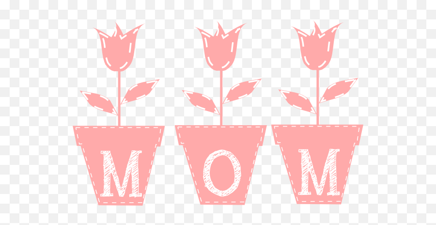 Mom Tulips - Border Mothers Day Clipart Emoji,Mothers Day Clipart