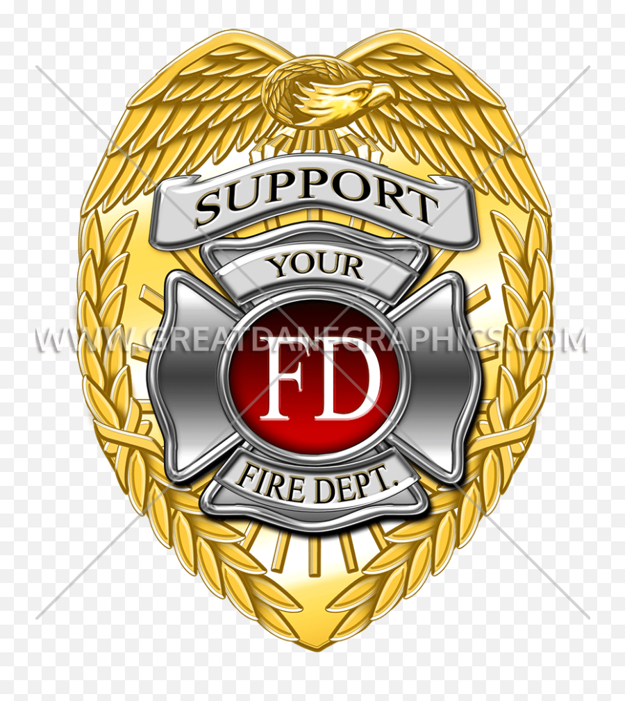 Support Fire Department Badge - Solid Emoji,Firefighter Logo