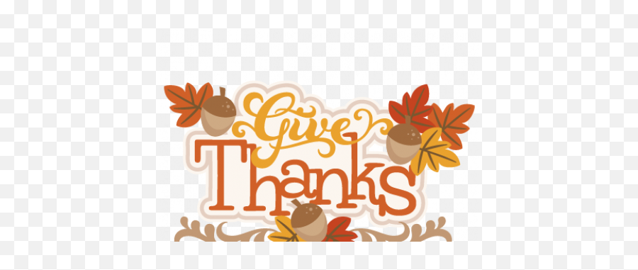 Download Hd Thanksgiving Clipart Garland - Gratitude Transparent Give Thanks Clipart Emoji,Thanksgiving Transparent Background