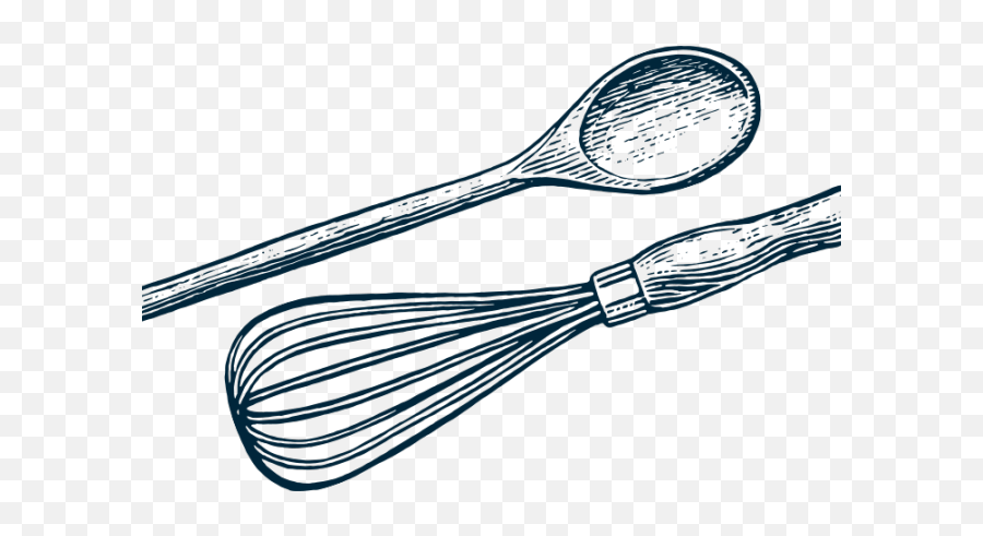 Whisk And Spoon Transparent Png Image - Wooden Spoon Drawing Png Emoji,Spoon Clipart