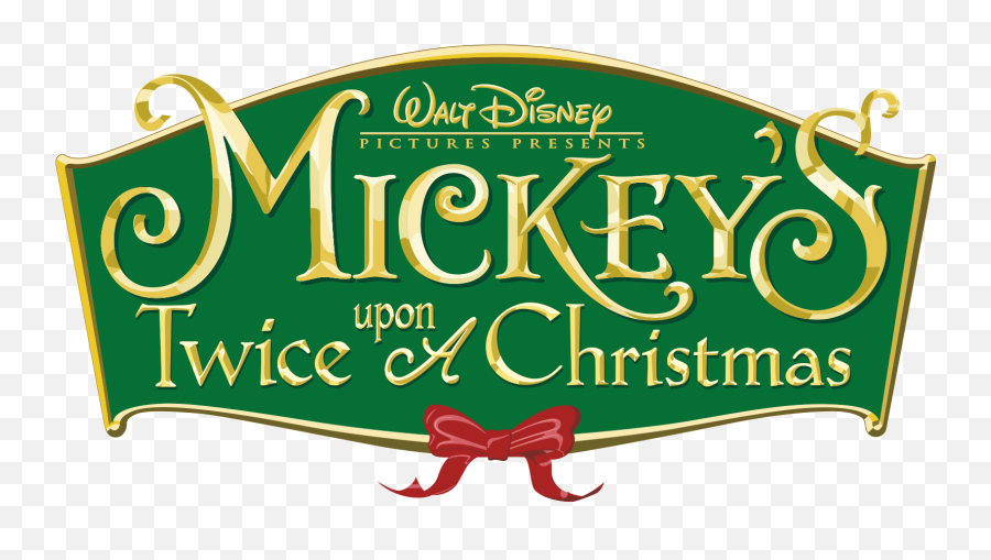 Mickey Twice Upon A Christmas Logo Png - Pinocchio Emoji,Christmas Logo