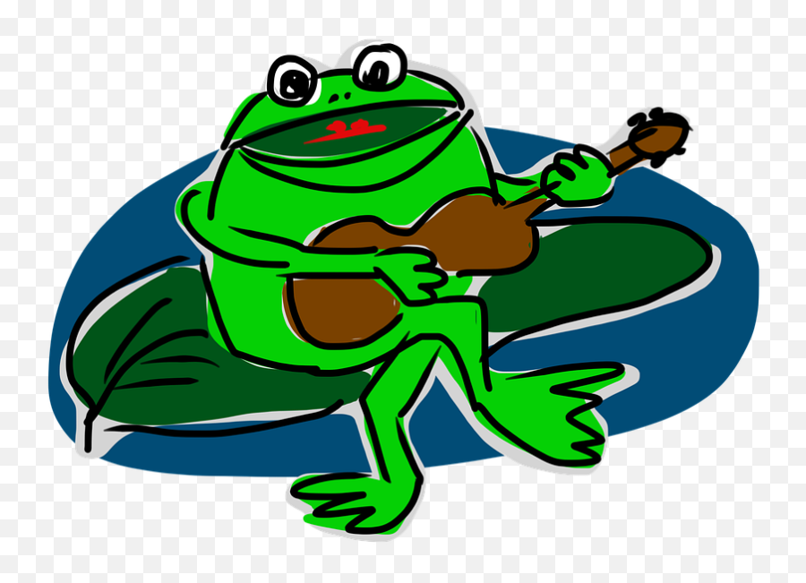 Download Toad Clipart Katak - Guitar Full Size Png Image Emoji,Toads Clipart