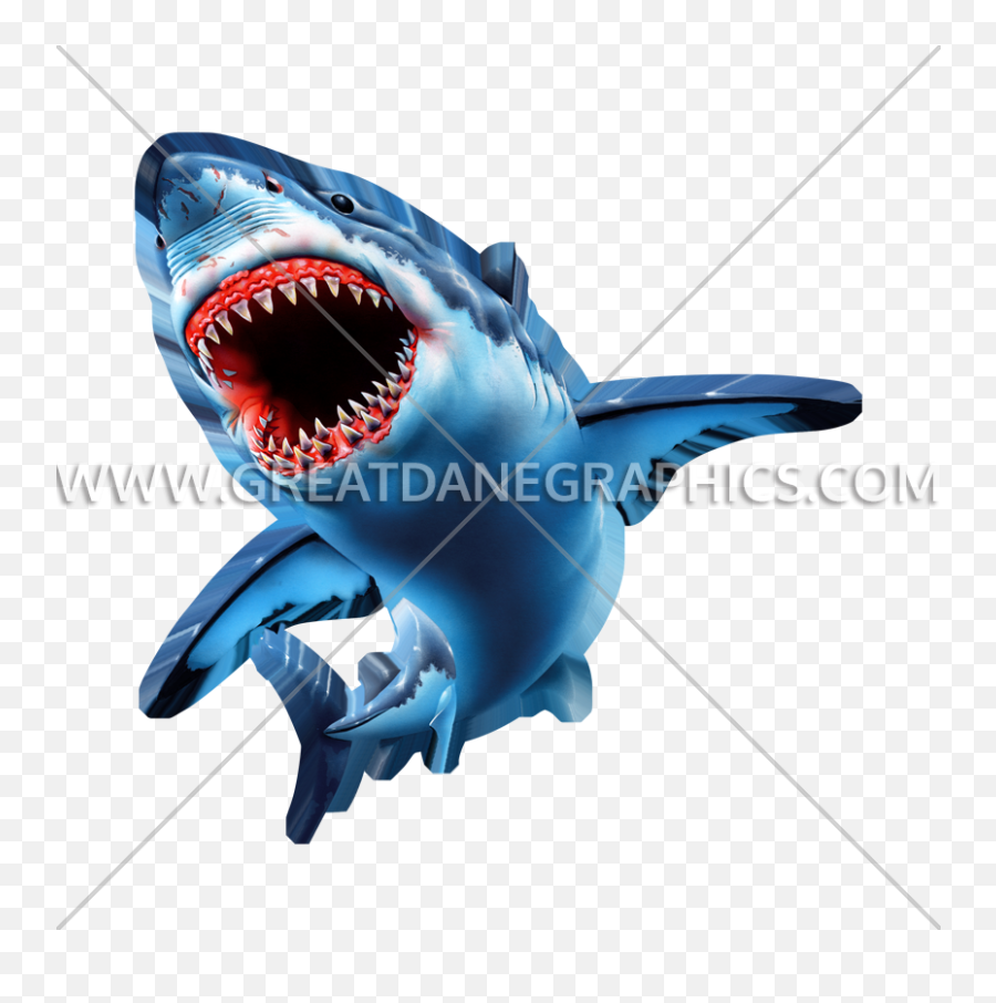 Shark Attack Production Ready Artwork For T - Shirt Printing Emoji,Shark Bite Clipart