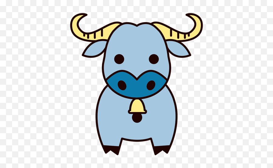Cute Blue Bull Flat Transparent Png U0026 Svg Vector Emoji,Bull Transparent