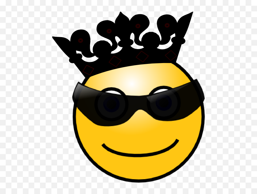 Crown Clipart Png Black And White Transparent Cartoon - Smiley Royal Emoji,Crown Clipart Black And White