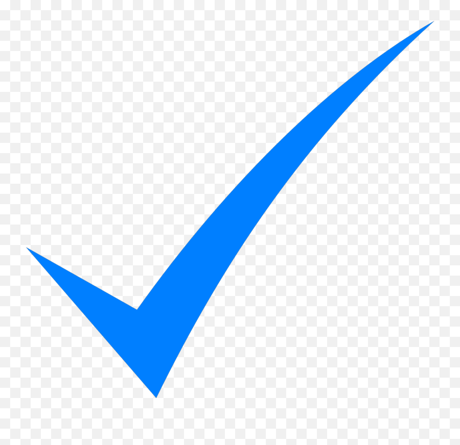 Blue Check Mark Clip Art At Clker - Clipart Blue Check Mark Emoji,Check Mark Clipart